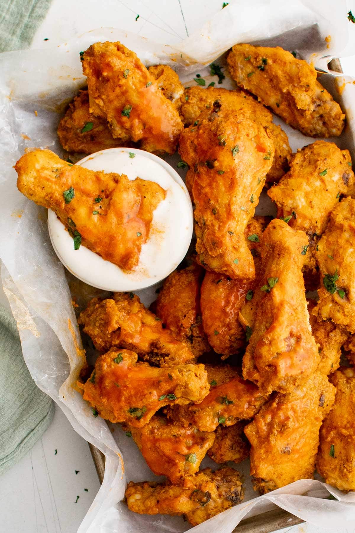 buffalo wings with ranch dip