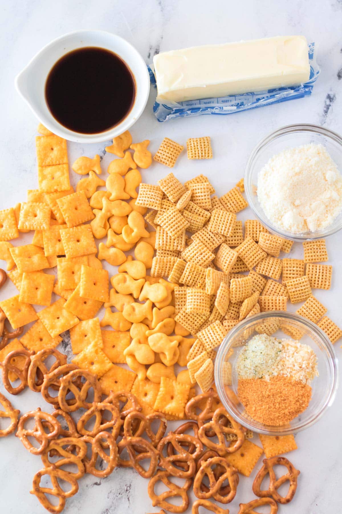 ingredients for chex mix
