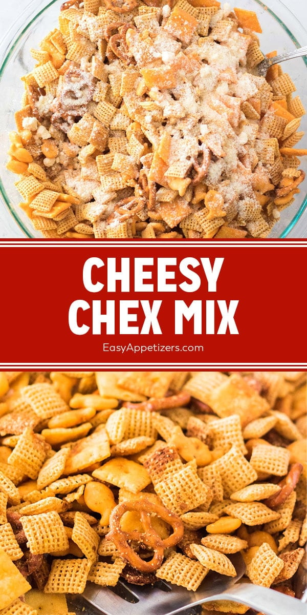 Easy to Make Cheesy Chex Mix Easy Appetizers