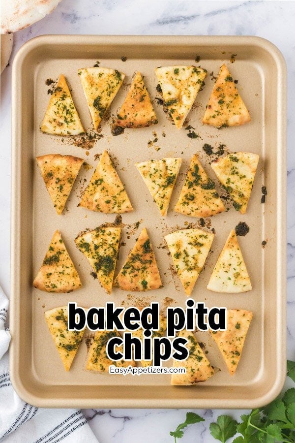 Homemade Pita Chips Recipe (Baked) Easy Appetizers