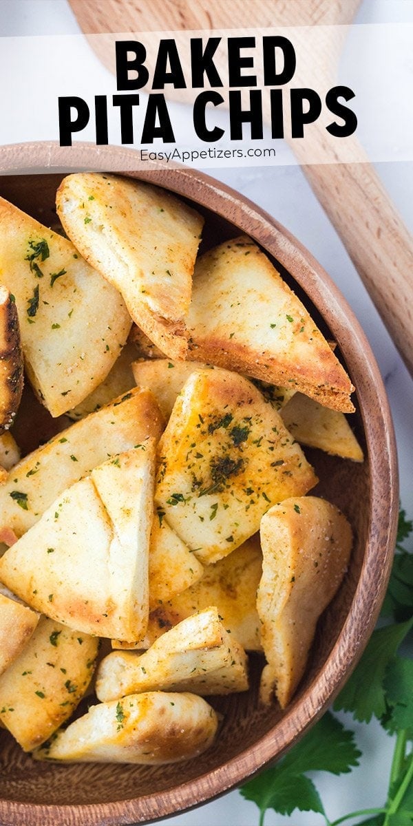 Homemade Pita Chips Recipe (Baked) Easy Appetizers