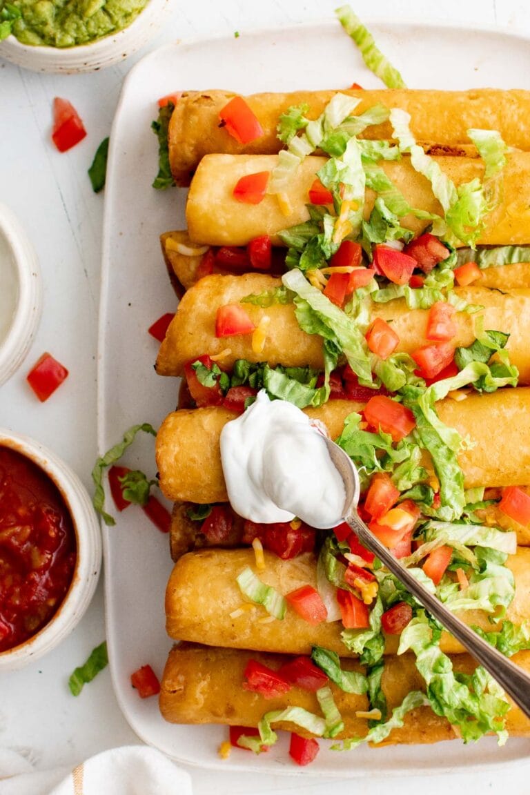 Crispy Chicken Flautas Easy Appetizers
