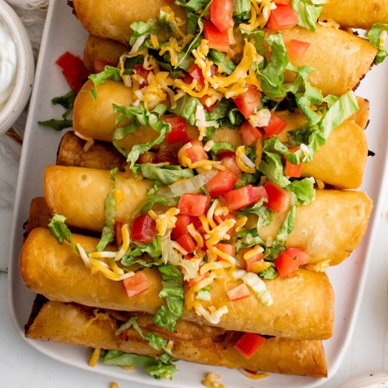 Crispy Chicken Flautas Easy Appetizers