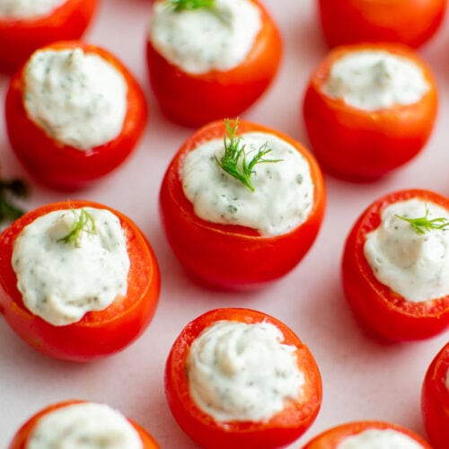 Stuffed Cherry Tomatoes - Easy Appetizers