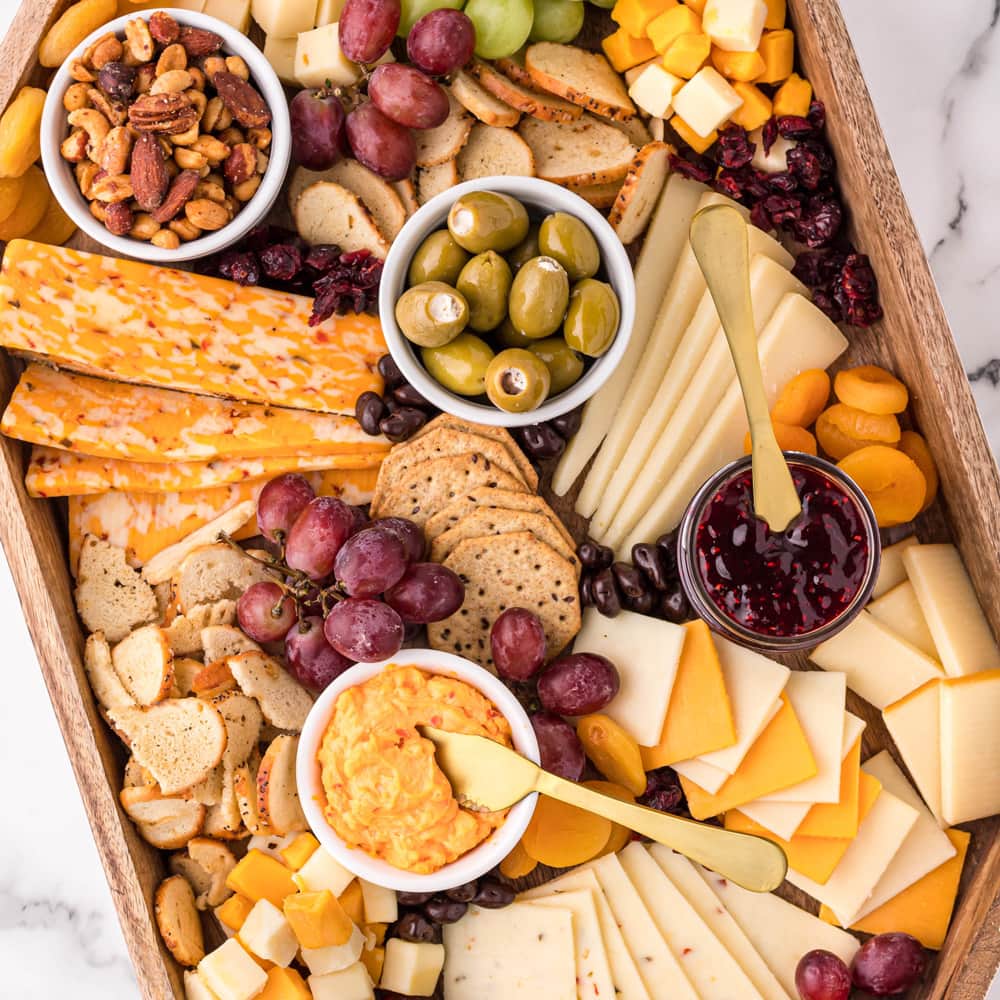 Cheese platter on sale with crackers