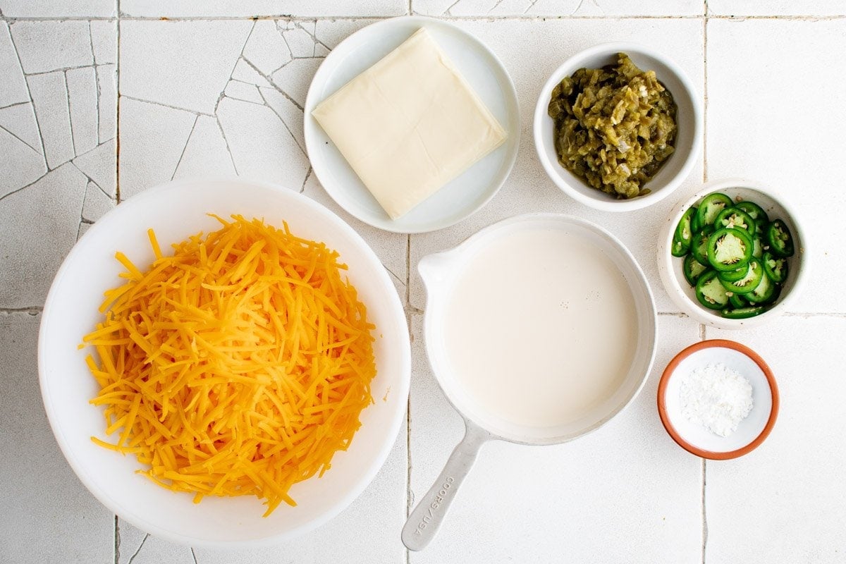 ingredients for nacho cheese sauce