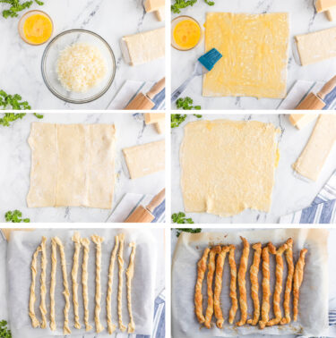 Puff Pastry Cheese Straws - Easy Appetizers