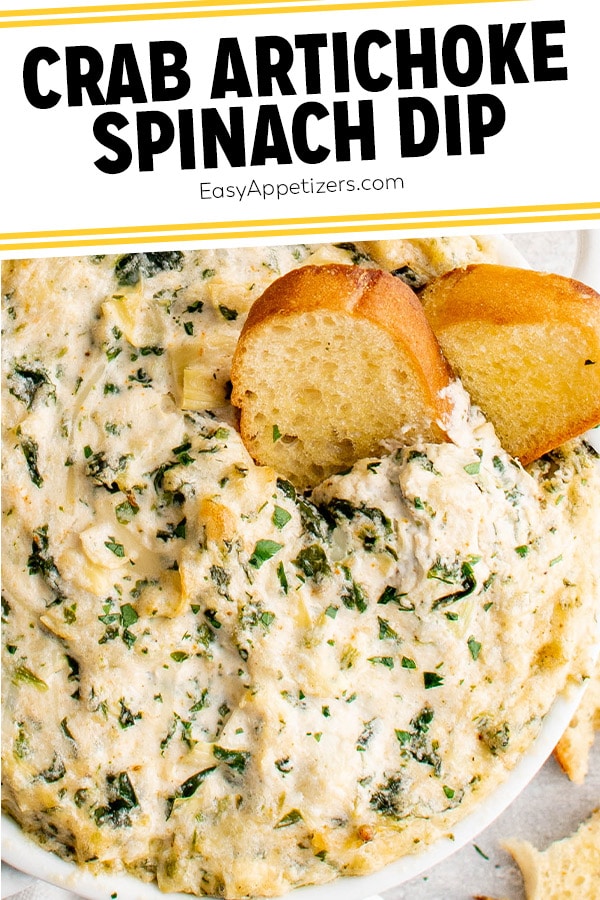 Crab Spinach Artichoke Dip - Easy Appetizers